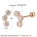 INALIS Romantic Star 925 Sterling Silver Stud Earrings by DailySale