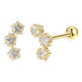 INALIS Romantic Star 925 Sterling Silver Stud Earrings by DailySale