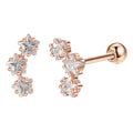 INALIS Romantic Star 925 Sterling Silver Stud Earrings by DailySale