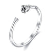INALIS Rose Shape Adjustable Flower Ring