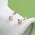 INALIS Square Shape 925 Sterling Silver Small Stud Earrings by DailySale