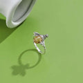 INALIS Sterling Silver Austria Crystal Rings Creative Bee Design by DailySale