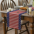 Independence Day Linen Burlap Table Bunting by DailySale