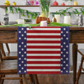 Independence Day Linen Burlap Table Bunting by DailySale