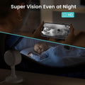 Indoor Camera, Cameras for Home Security with Night Vision (Refurbished) by DailySale