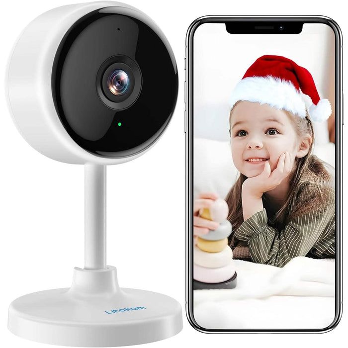 Indoor Camera, Cameras for Home Security with Night Vision (Refurbished) by DailySale