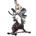 Indoor Cycling Stationary Bike Belt Drive with LCD Monitor by DailySale