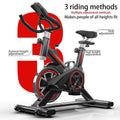 Indoor Cycling Stationary Bike Belt Drive with LCD Monitor by DailySale