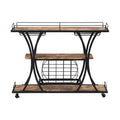 Industrial Bar Cart Kitchen Bar Service Cart by DailySale