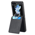 Indy Series Leather Wallet Case - Samsung Galaxy Z Flip6 by Zerodamage Sahara Case LLC
