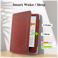 Indy Series Ornate Border Vegan Leather Folio Case - Amazon Kindle Paperwhite and Kindle Colorsoft by Zerodamage Sahara Case LLC