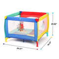 Infant Toddler Foldable Playpen Playard Mattress Safety Rail Fence by DailySale