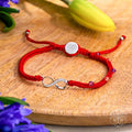 Infinite Prosperity - Eight-Strand Red String Bracelet by Conscious Items