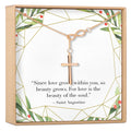 Infinity Cross Necklace by Dear Ava