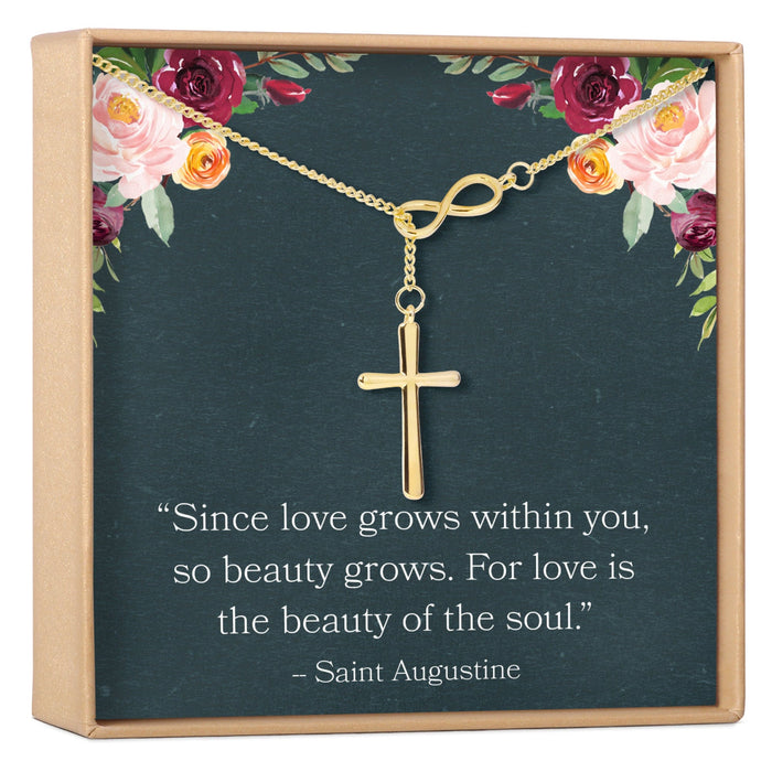 Infinity Cross Necklace by Dear Ava