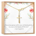 Infinity Cross Necklace by Dear Ava