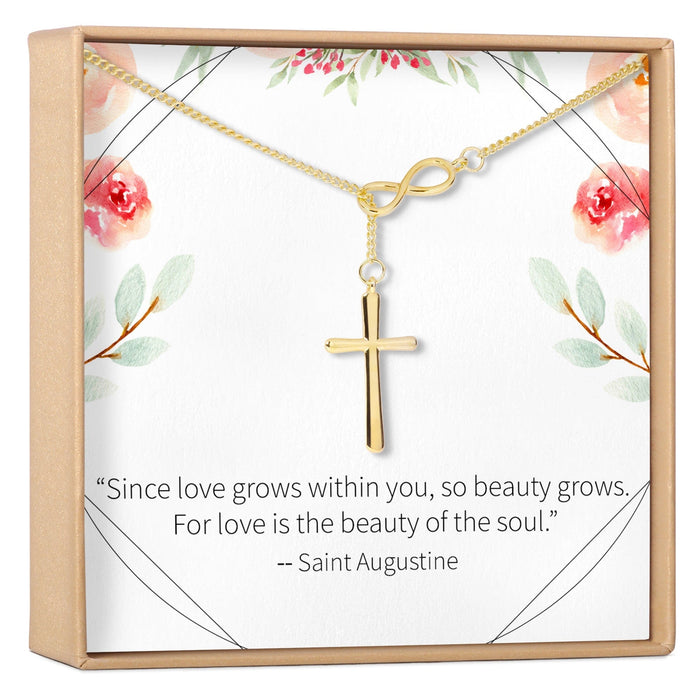 Infinity Cross Necklace by Dear Ava