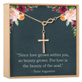 Infinity Cross Necklace by Dear Ava