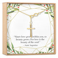 Infinity Cross Necklace by Dear Ava