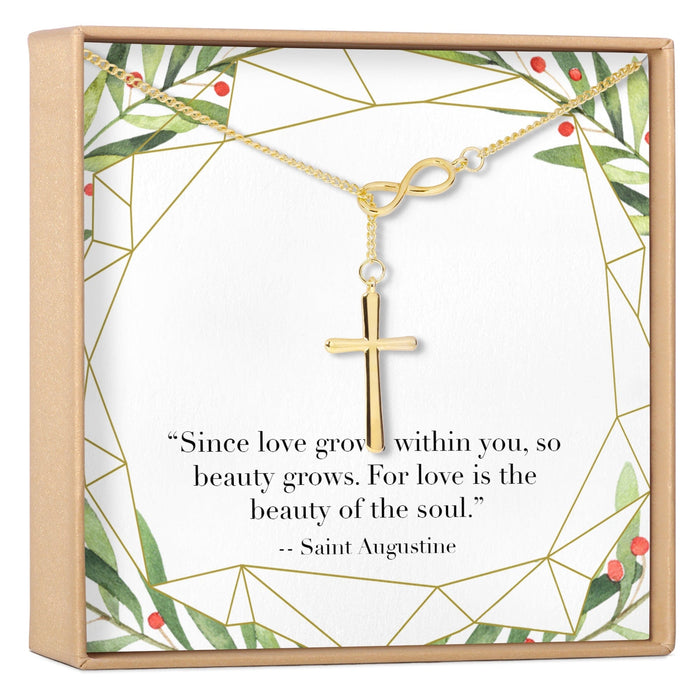 Infinity Cross Necklace by Dear Ava