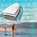 Inflatable Paddle Board Stand up Adults with Adjustable Paddle and Removable Fin Orange by DailySale