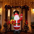 Inflatable Santa Claus and Snowman Night Light Figure by DailySale