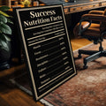 Ingredients For Success Motivational Wall Sign by Tailored Canvases