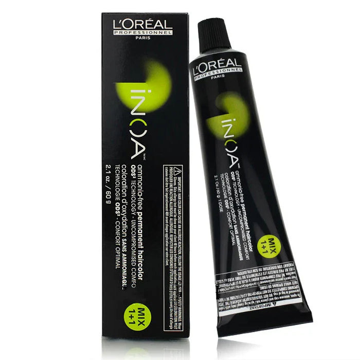 Loreal Professionnel Paris Inoa 1/1N Black No Ammonia Permanent Hair Color 2.1 O by Pasteur Pharmacy