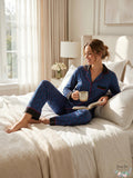 DKNY Notch-Collar Pajama Top by Vanessa Jane