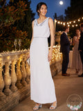 Adrianna Papell Blouson Cowlneck Gown by Vanessa Jane