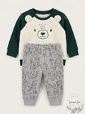 Carters Baby Boys 2-Pc. Faux-Fur Sweatshirt and Fleece Jogger Pants Set by Vanessa Jane
