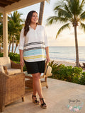 Lauren Ralph Lauren Plus Size Striped Linen Tunic, Size 2X by Vanessa Jane