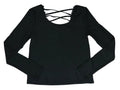 Derek Heart Juniors Rib-Knit Cage- Strappy Back Top by Vanessa Jane