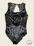 I.N.C. Women?s Velvet and Lace Bodysuit, Size Medium by Vanessa Jane