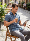 Tasso Elba Men's Short Sleeve Shirt by Vanessa Jane