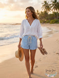 Kerri Rosenthal Striped Shorty Shorts by Vanessa Jane