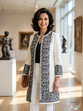 Kobi Halperin Embroidered Duster Coat, Size Small by Vanessa Jane