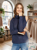 INC Womens DC Sequin Cut-out Turtleneck Sweater, Size Small by Vanessa Jane