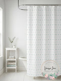 Saturday Knight Neutral Nuances Colorful Dots Shower Curtain, One Size, Blue by Vanessa Jane