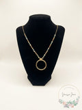 Style and Co Multi-Bead and Chain Round Circle Necklace by Vanessa Jane