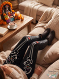 Womens Halloween Leggings, Size Small by Vanessa Jane