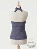 Island Escape Bay of Biscay Halter Tankini Swim Top, Size 6 by Vanessa Jane