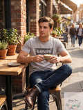 Levis Mens Heathered T-Shirt, Size Medium by Vanessa Jane
