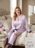 Charter Club Women's Satin Notch-Collar Pajama Top by Vanessa Jane