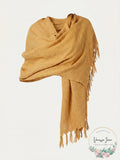 Cejon Solid Travel Fringed Scarf by Vanessa Jane