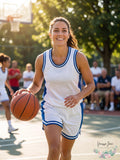 Intensity Womens Flat Back Mesh Basketball Jersey by Vanessa Jane
