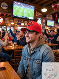 Chicago Windy City Red 3D Embroidered Baseball Cap, Hat by Vanessa Jane