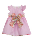 Rare Editions Baby Girls Lurex Seersucker Flutter Sleeve Dress,Pink, 3-6Months by Vanessa Jane