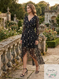 Aqua Dots Multicolor High-Low Casual Dress, Size XS by Vanessa Jane