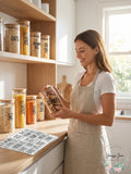 Core 157 Pantry Labels for Food Containers by Vanessa Jane